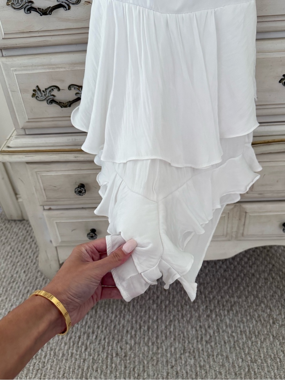 Saints + Secrets White Ruffle Romper - Picture 6 of 8